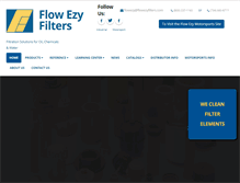 Tablet Screenshot of flowezyfilters.com